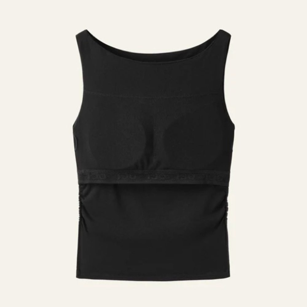 OGL Ruched Sides Boatneck Brami - Picture 6 of 10